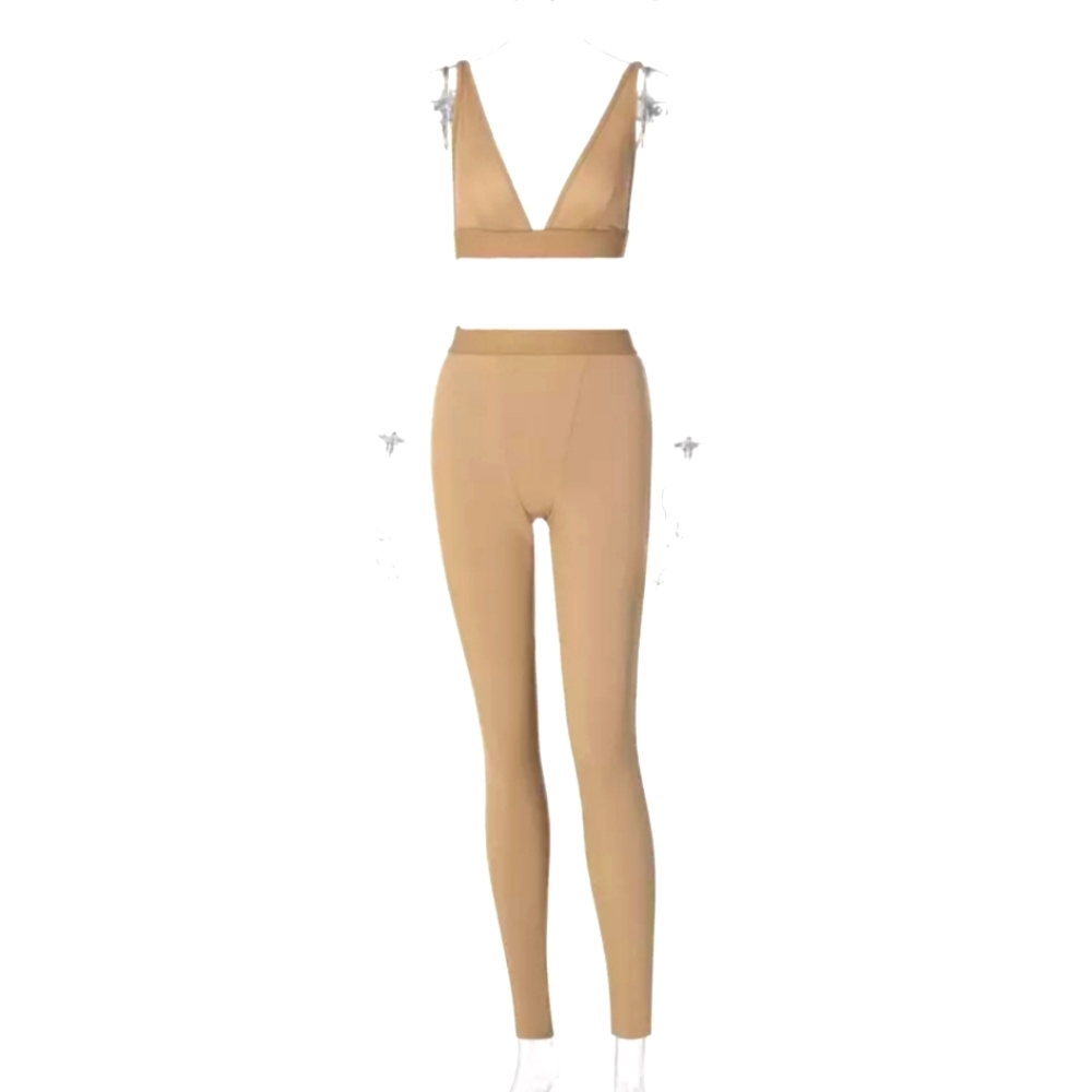 Marysol.Boutique Set Seamless Ribbed Stretch Loungewear Women's